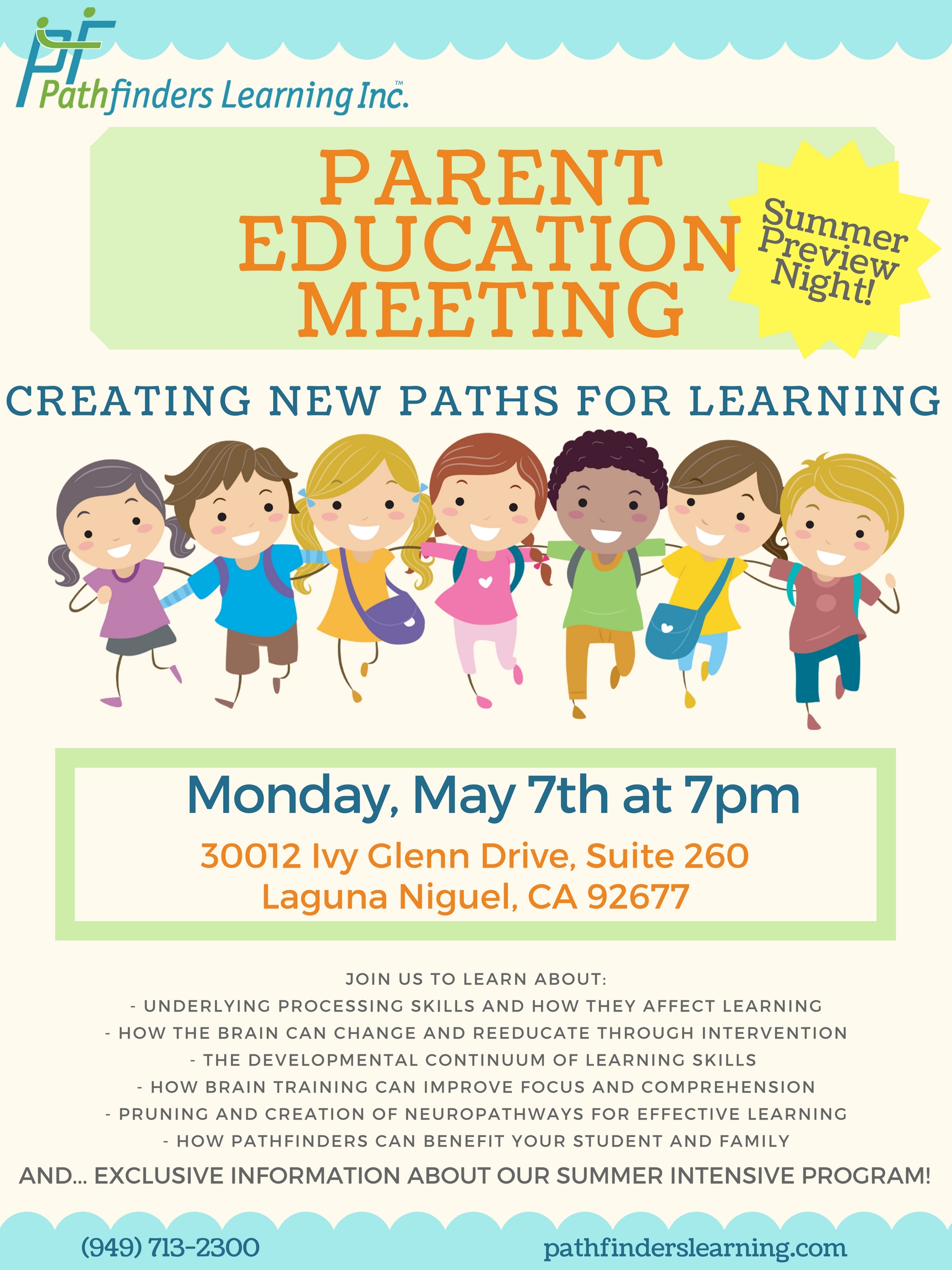 Parent Education Meeting 5-07-18