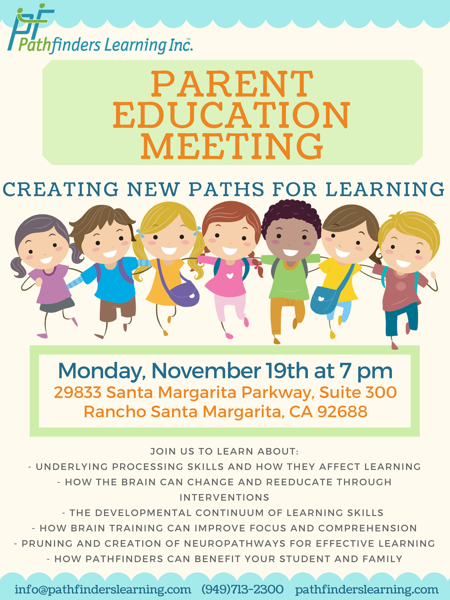 Parent Education Meeting 11-19-18